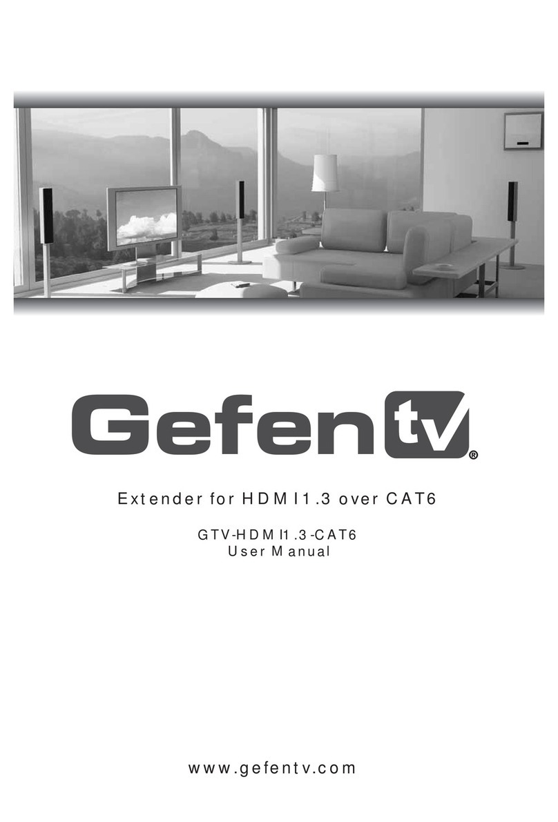 GefenTV GTV-HDMI1.3-CAT6 user manual