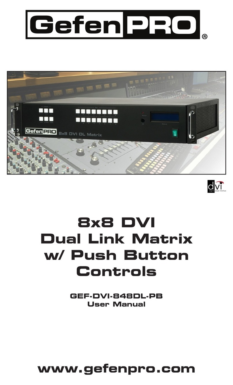 Gefen GEF-DVI-848DL-PB User manual