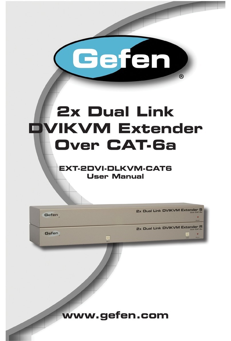 Gefen EXT-2DVI-DLKVM-CAT6 User manual