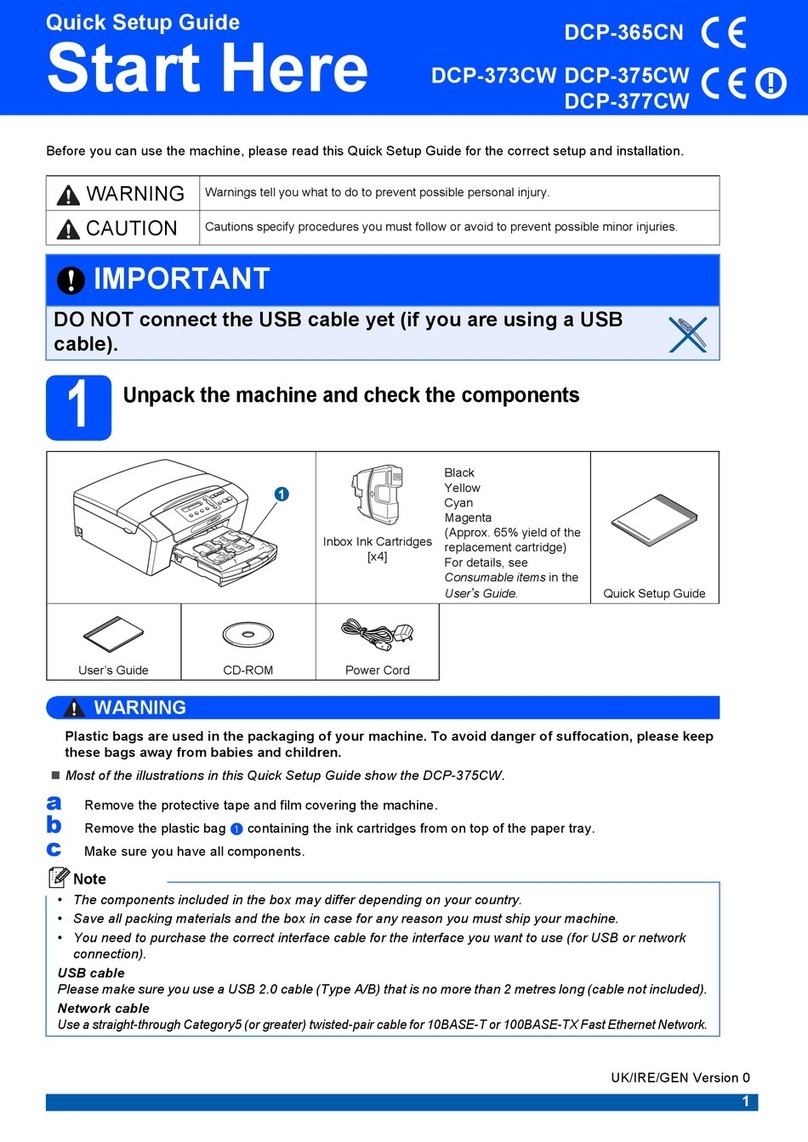 Brother DCP-365CN User manual