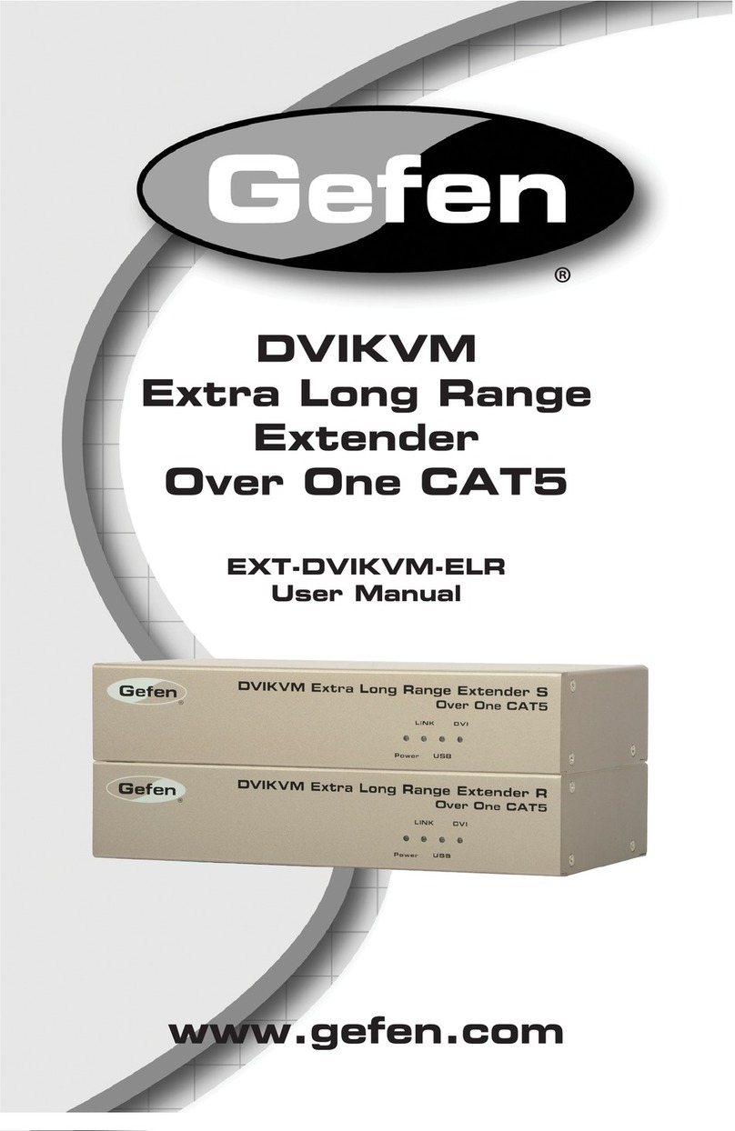 Gefen EXT-DVIKVM-ELR User manual Gefen EXT-DVIKVM-ELR User manual