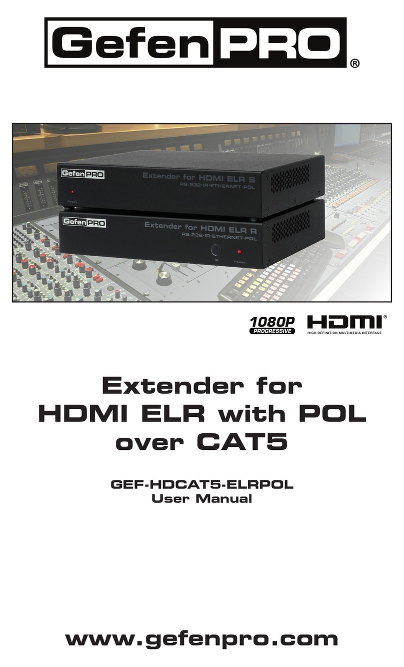 Gefen Pro GEF-HDCAT5-ELRPOL user manual