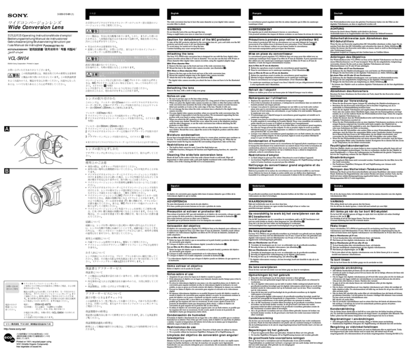Sony VCL-SW04 User manual