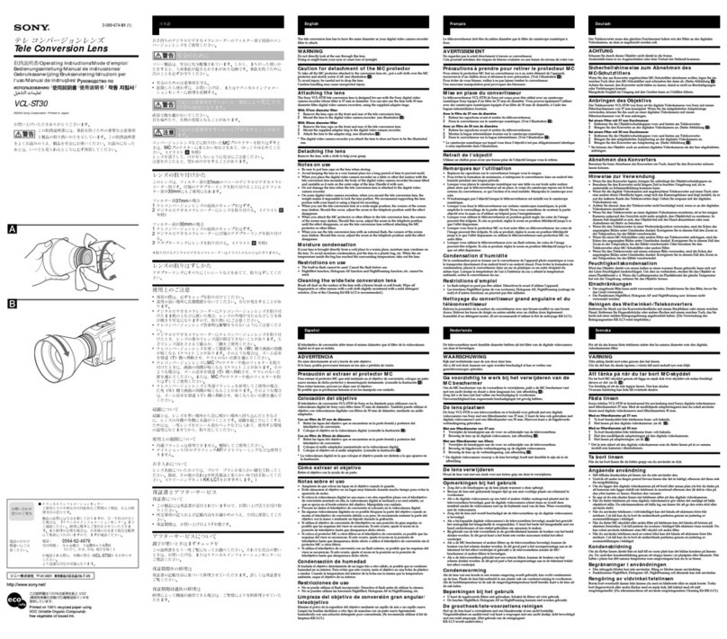 Sony VCL-ST30 User manual
