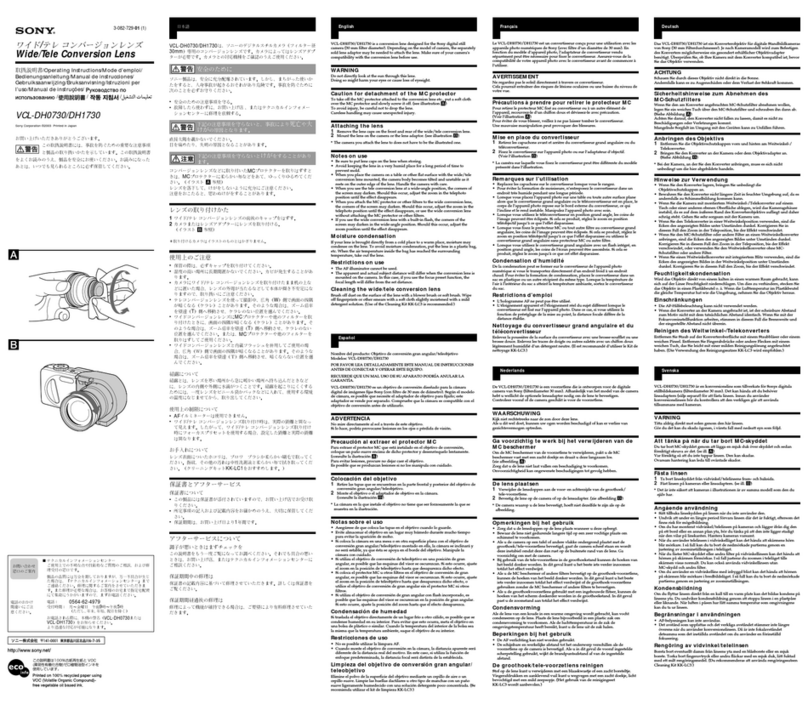 Sony VCL-DH1730 User manual