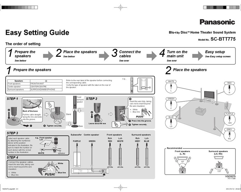 Panasonic SC-BTT775 User instructions