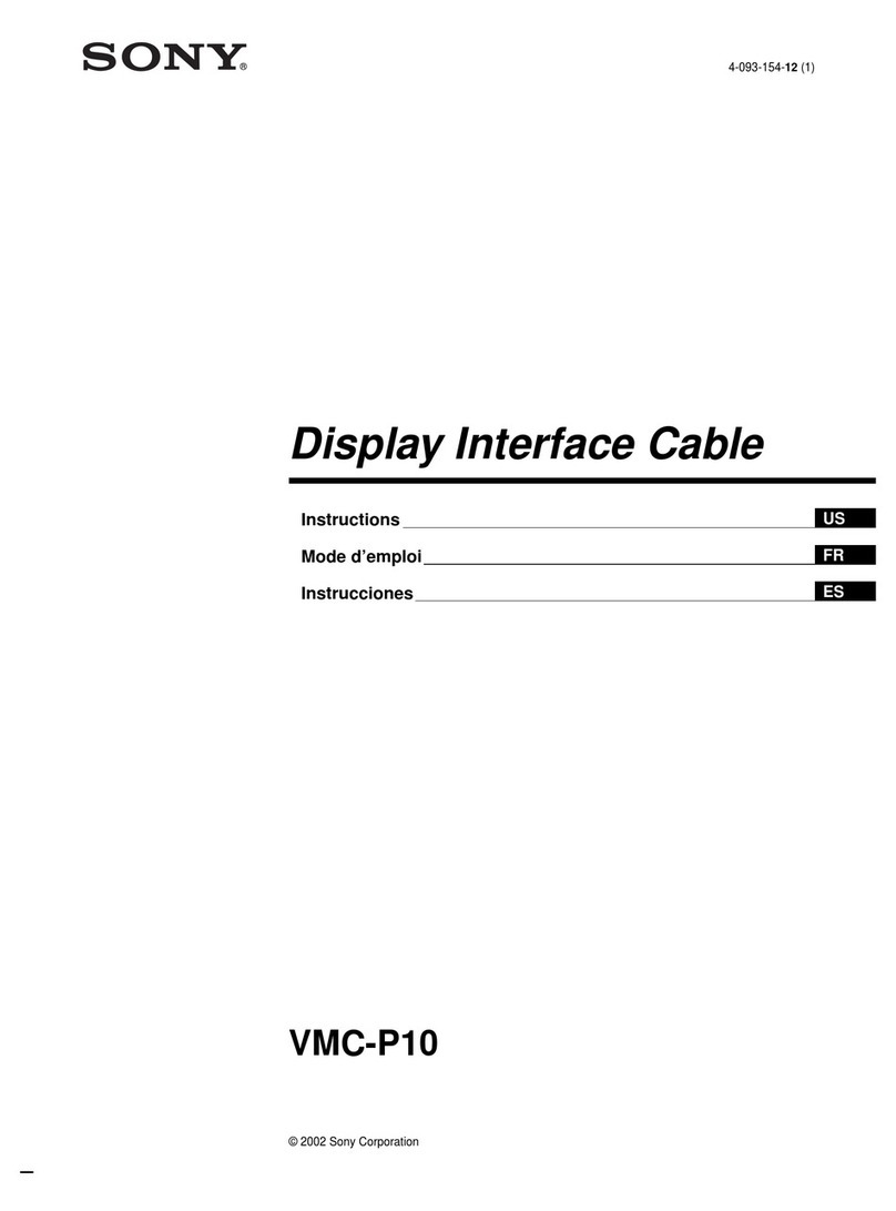 Sony VMC-P10 User manual Sony VMC-P10 User manual