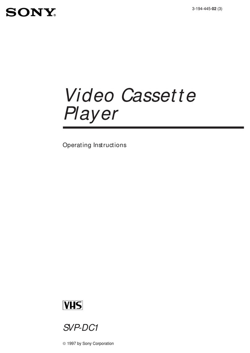 Sony SVP-DC1 operating instructions