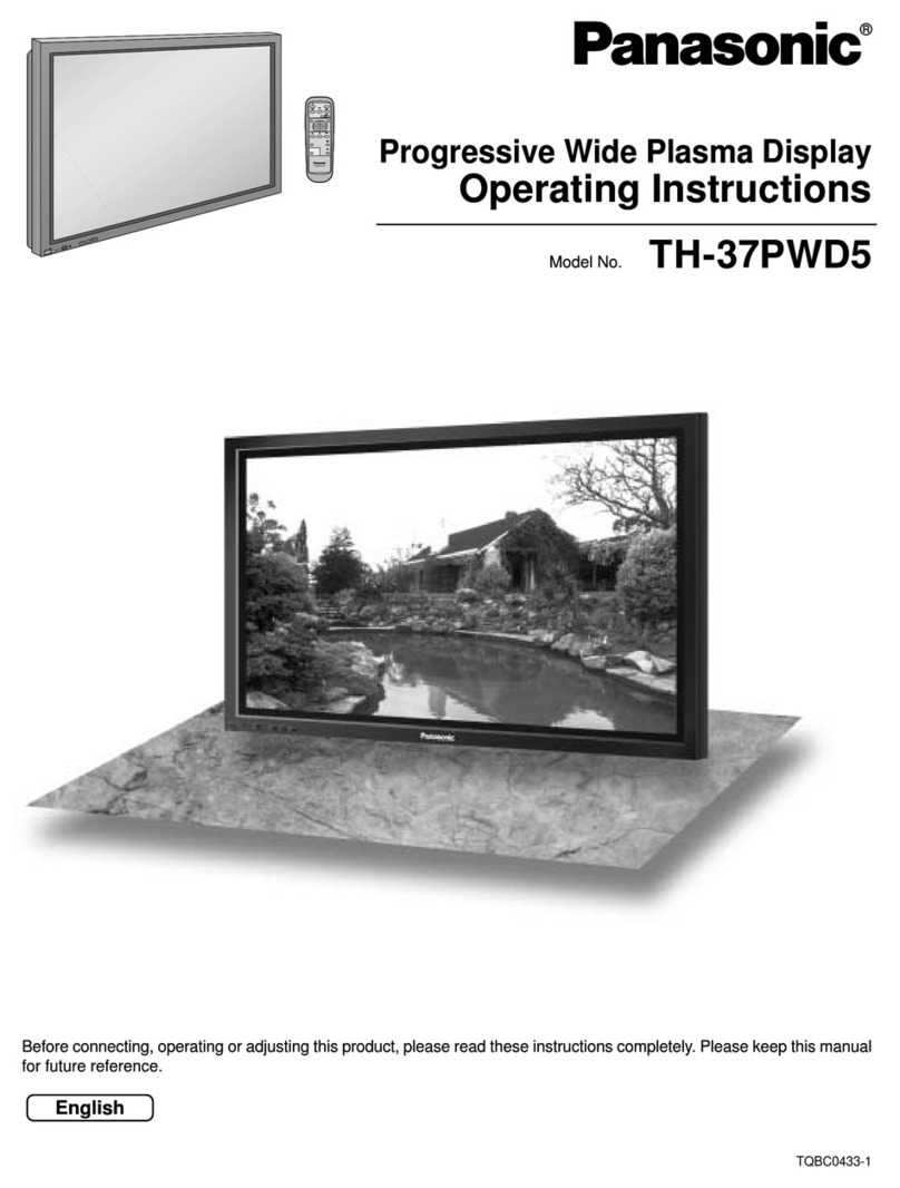 Panasonic TH-37PWD5 User manual