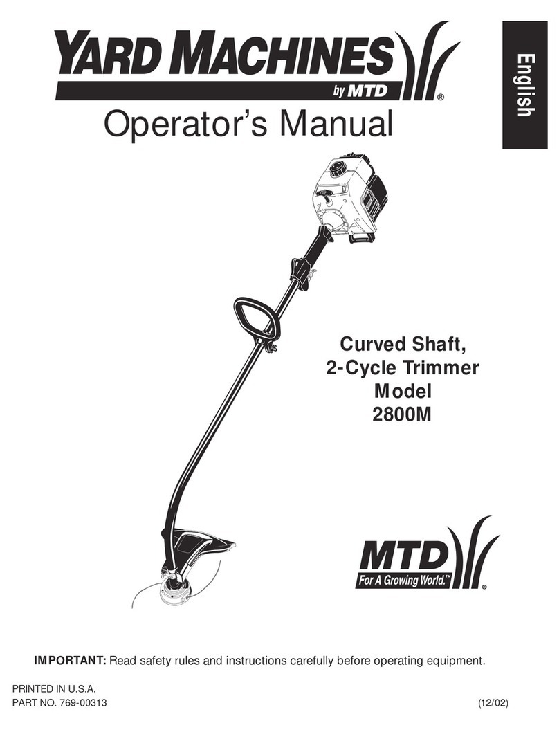 Yard Machines 2800M User manual Yard Machines 2800M User manual