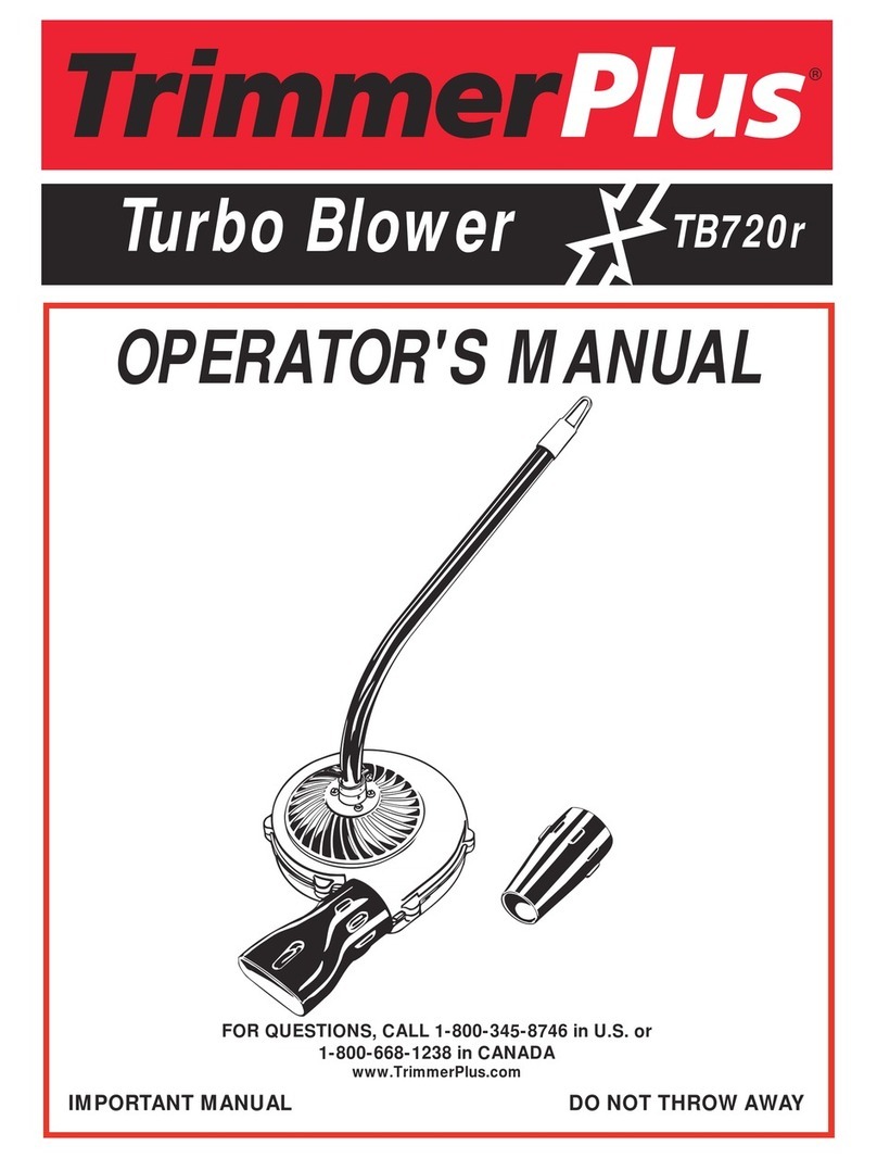 TrimmerPlus Turbo Blower TB720r Operator's manual