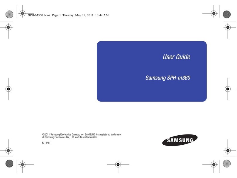 Samsung SPH-M360 User manual Samsung SPH-M360 User manual