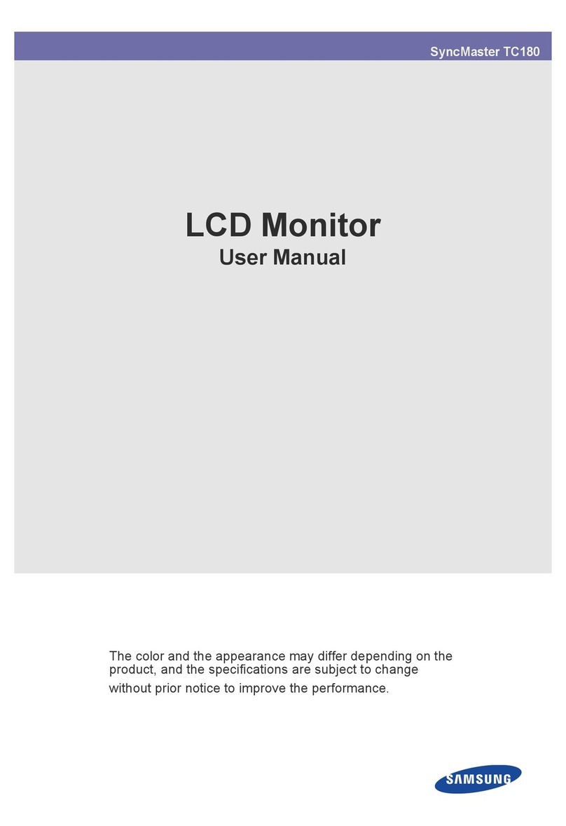 Samsung SyncMaster TC180 User manual Samsung SyncMaster TC180 User manual