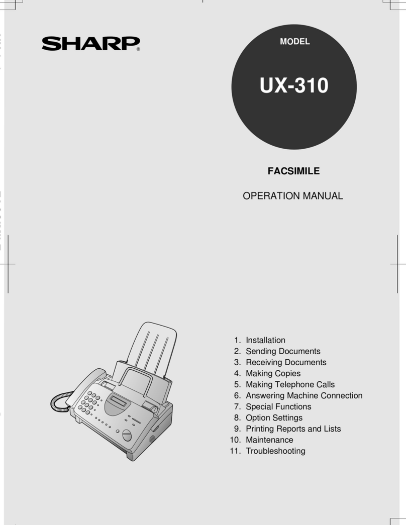 Sharp UX-310 User manual