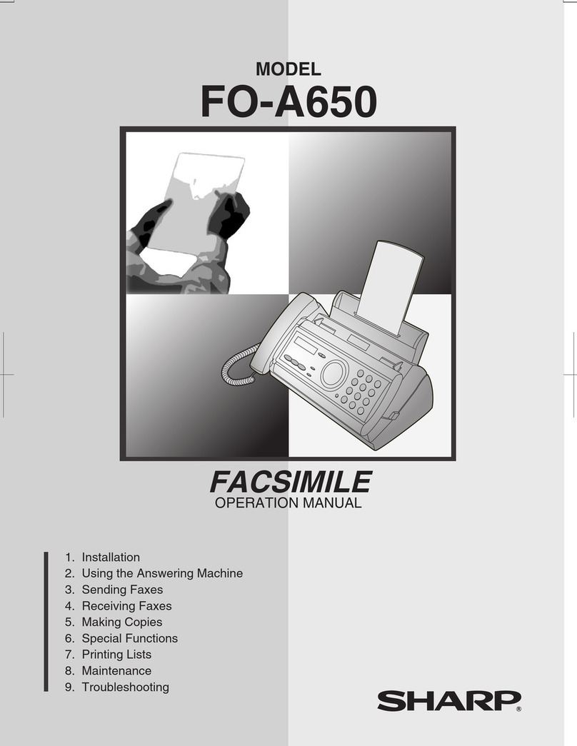 Sharp FO-A650 User manual Sharp FO-A650 User manual