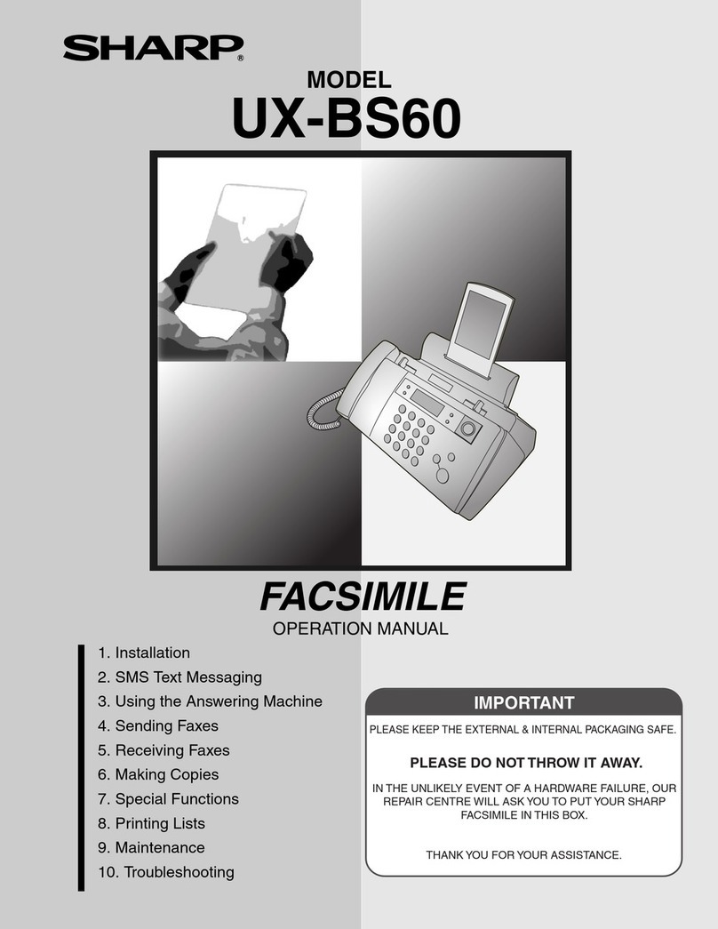 Sharp UX-BS60 User manual
