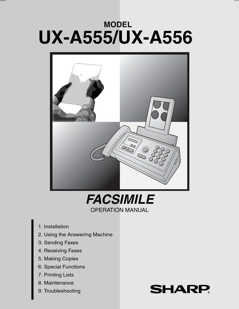 Sharp UX-A555 User manual