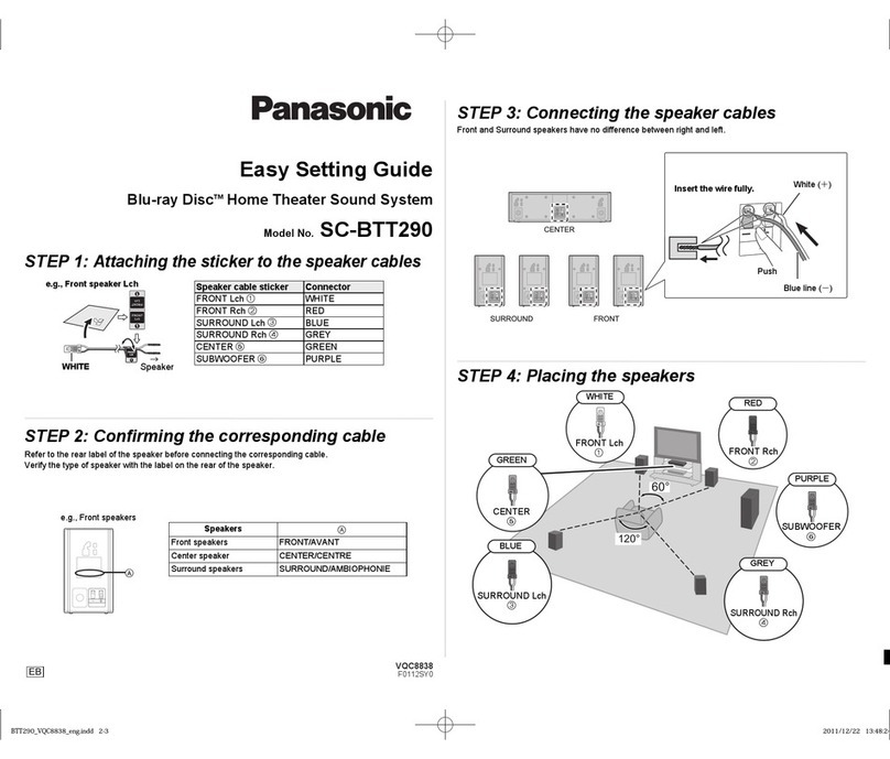 Panasonic SC-BTT290 User instructions