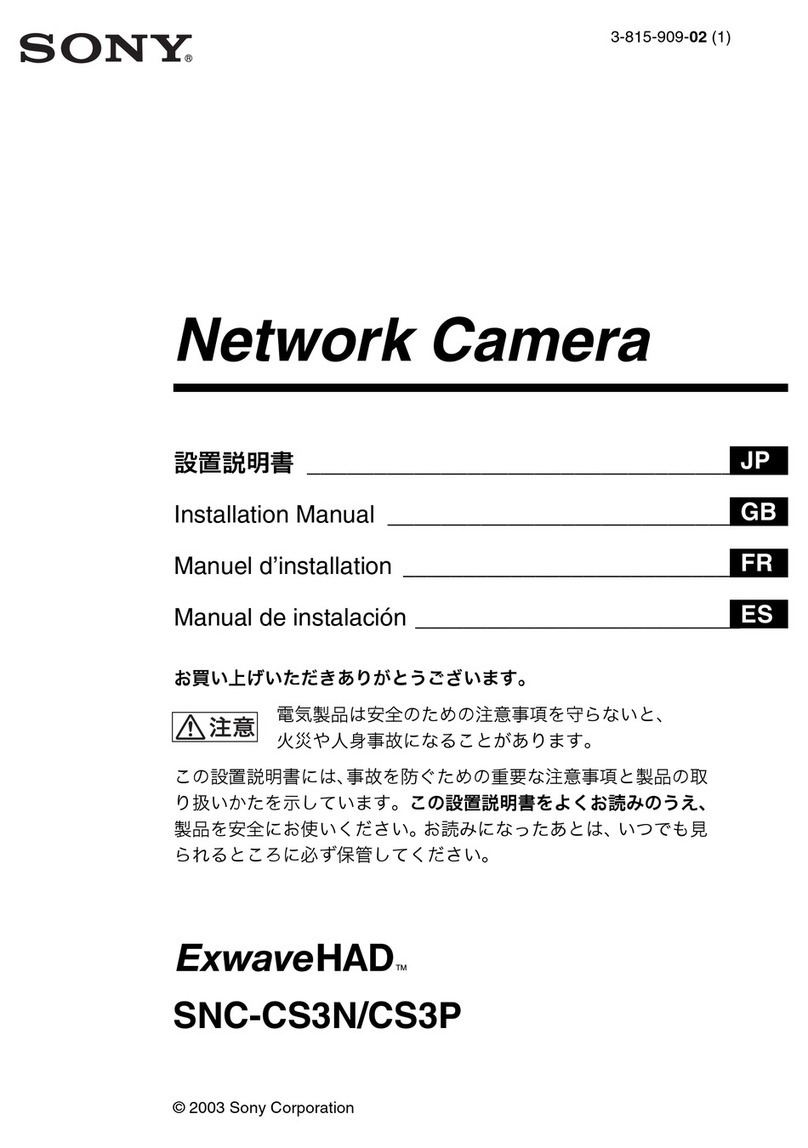 Sony SNC-CS3N User manual