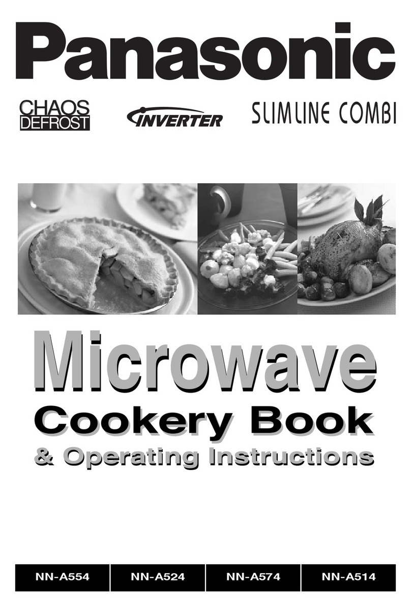 Panasonic NN-A514 Cookery book & operating instructions