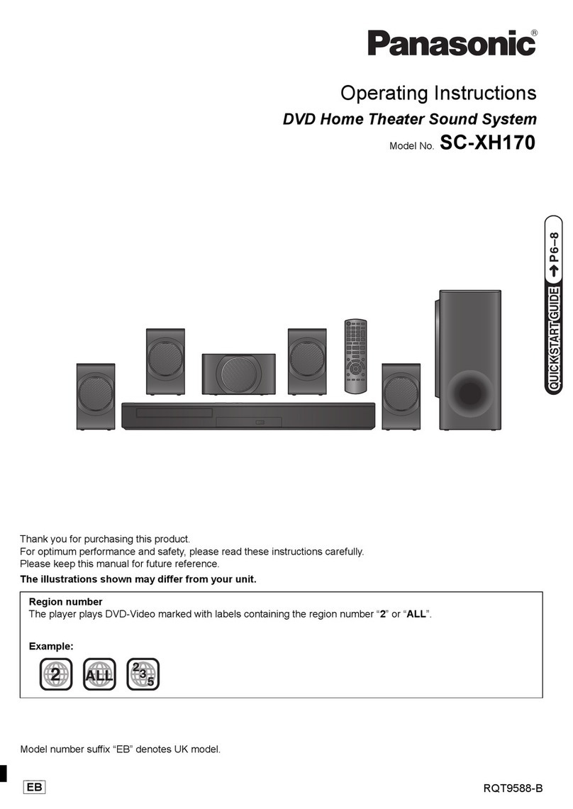 Panasonic SC-XH170 operating instructions