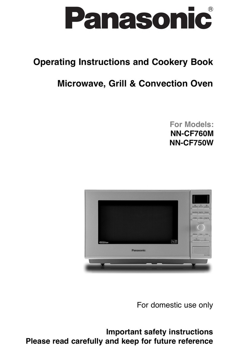 Panasonic NN-CF760M Operating instructions and cookery book