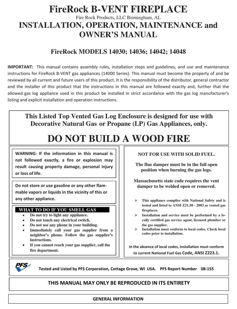 FireRock 14030 Owner's manual