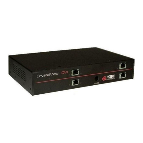 Rose electronics CrystalView DVI Quad Installation and operator's manual