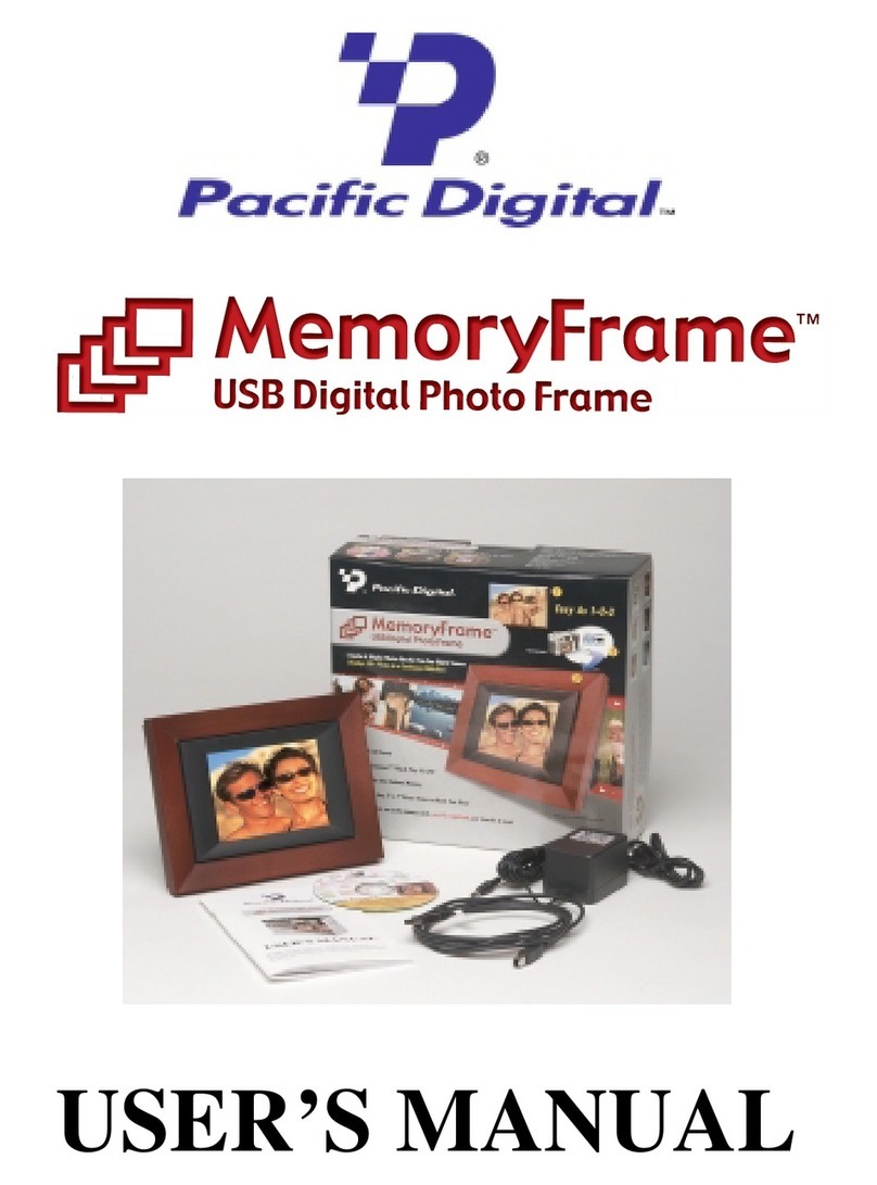 Pacific Digital Digital MemoryFrame user manual