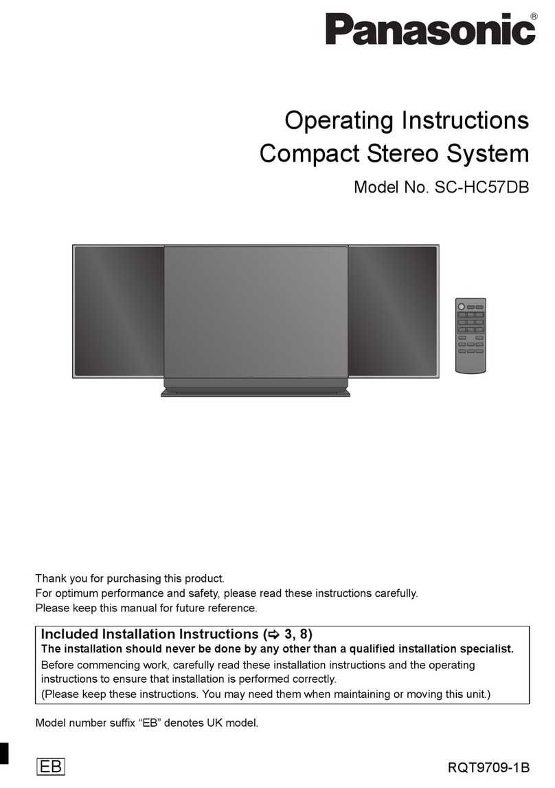 Panasonic SC-HC57DB User manual