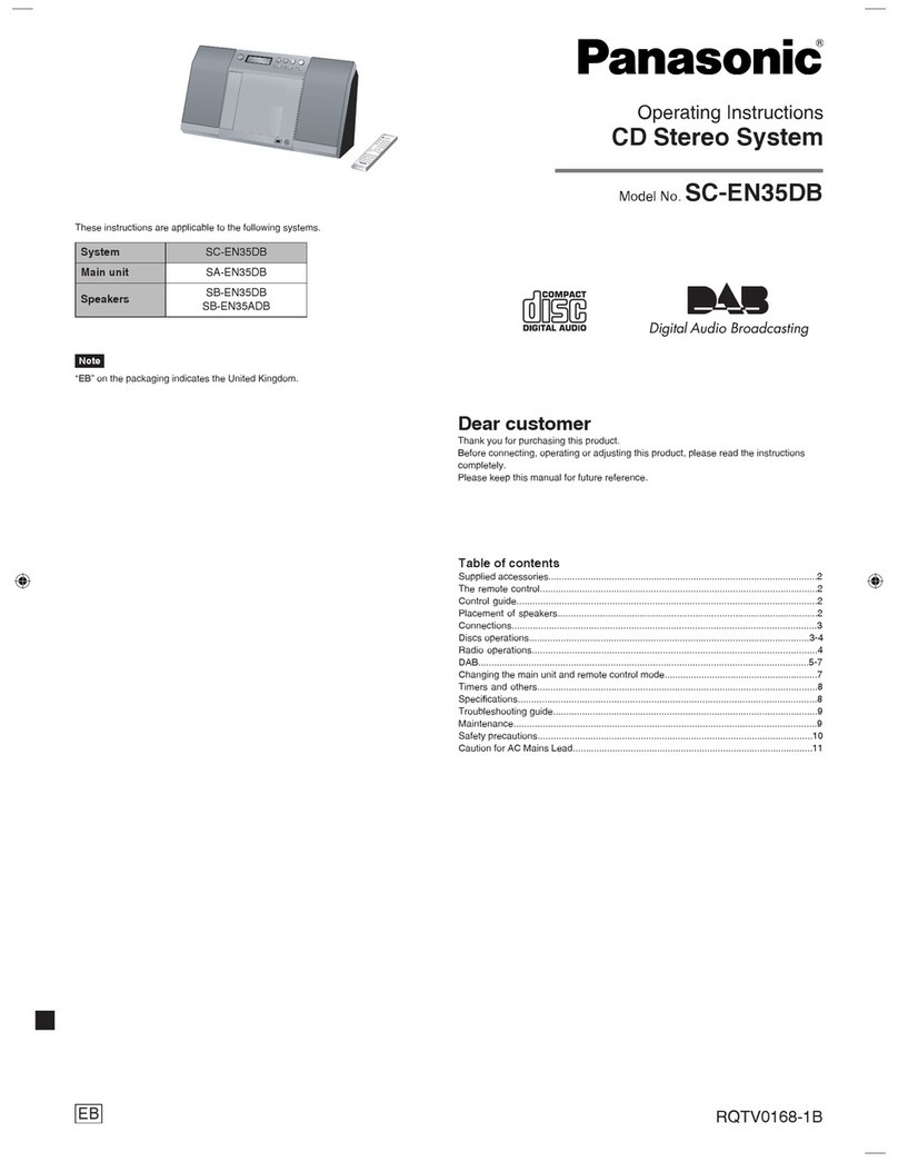 Panasonic SC-EN35DB User manual