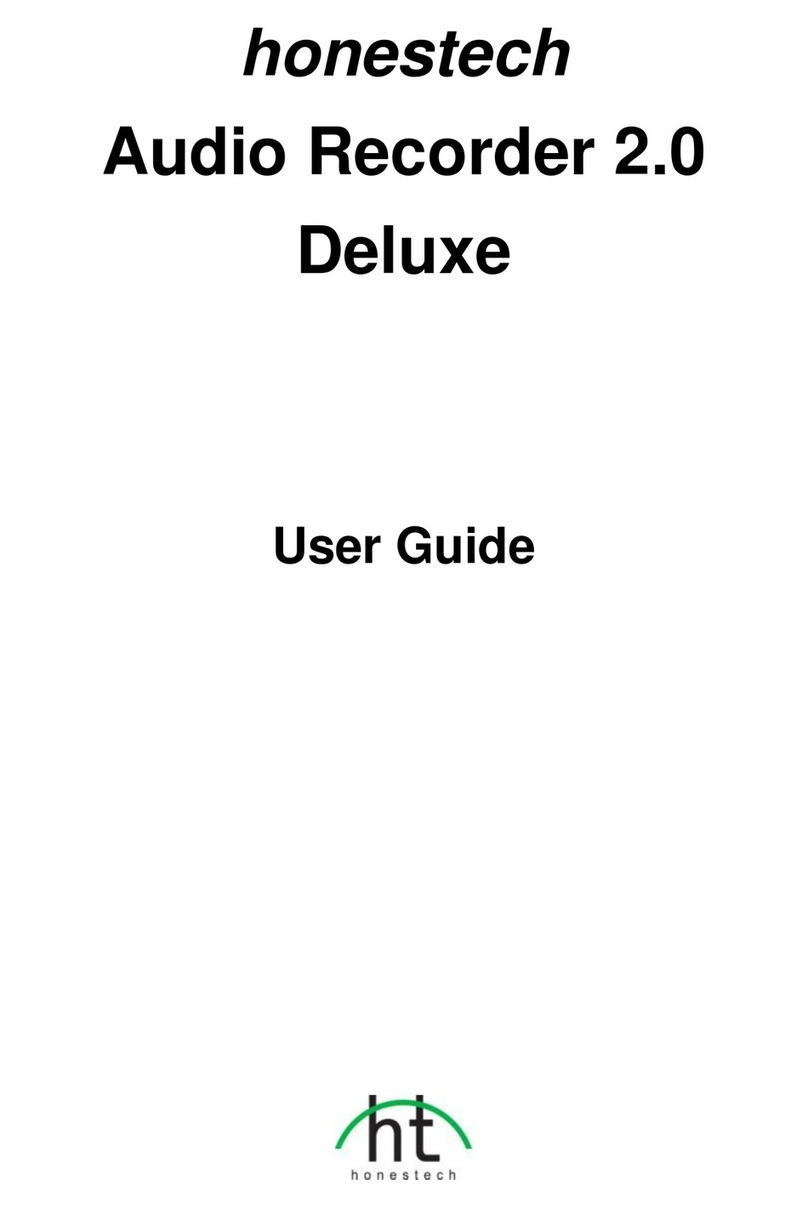 Honestech Audio Recorder 2.0 Deluxe user guide