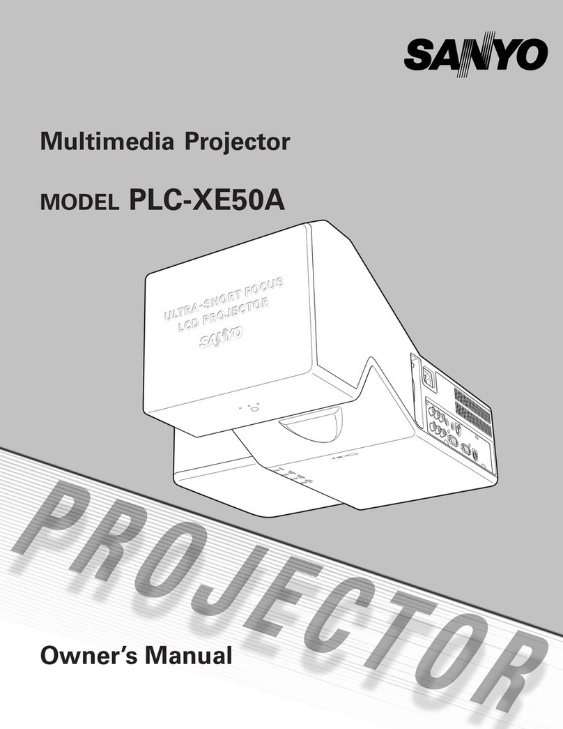 Sanyo PLC-XE50A User manual