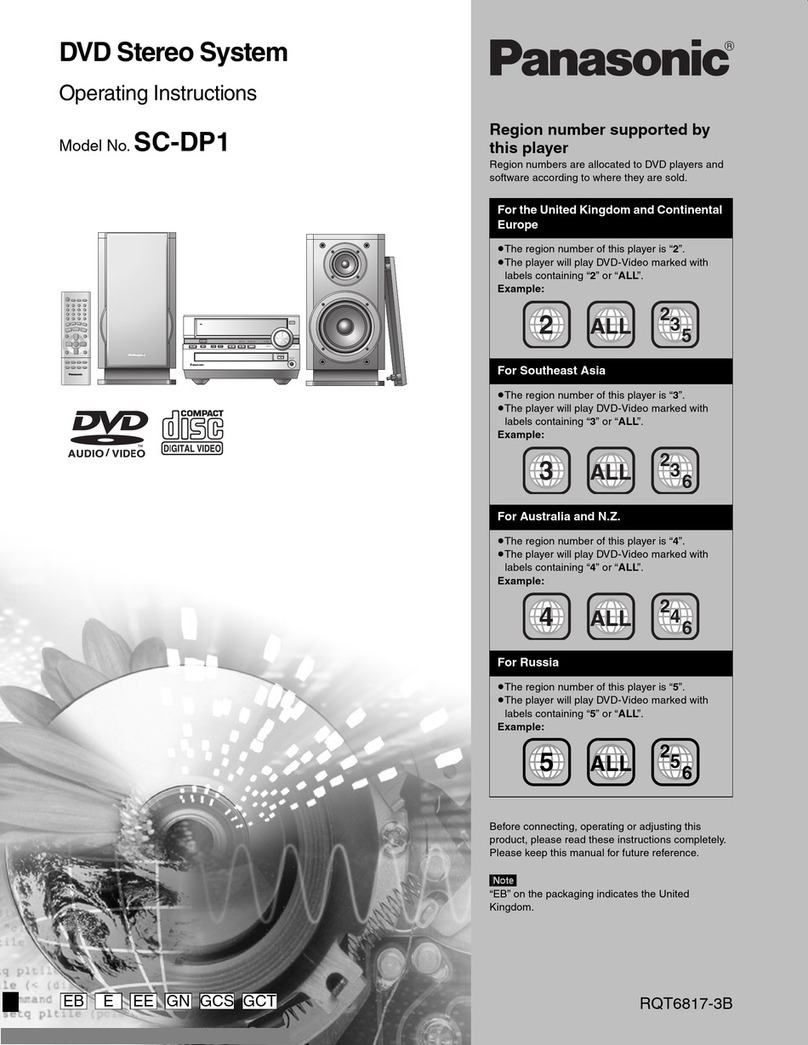 Panasonic SC-DP1 operating instructions