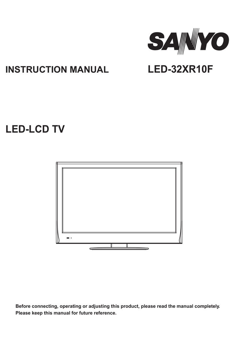 Sanyo LED-32XR10F User manual Sanyo LED-32XR10F User manual