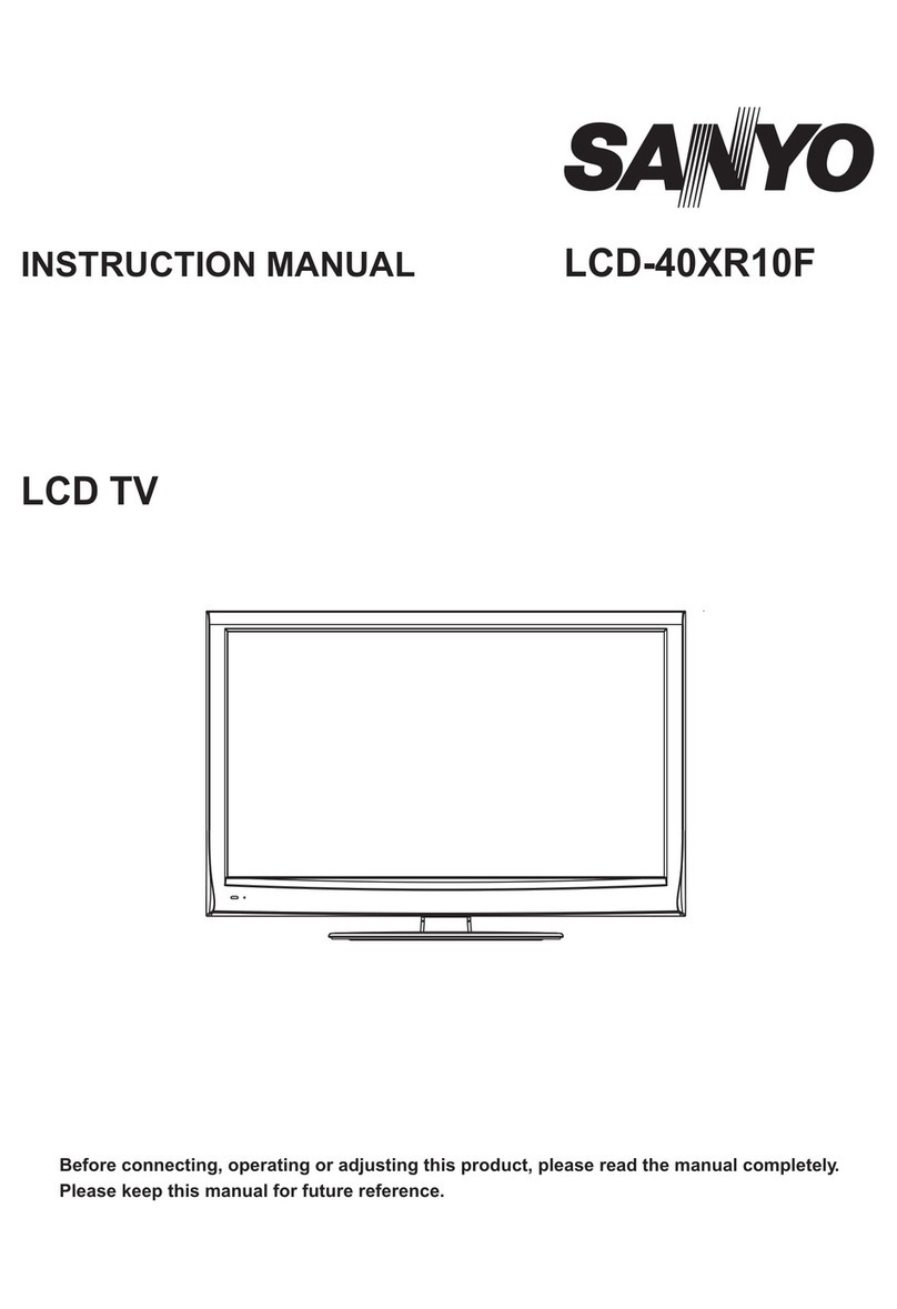 Sanyo LCD-40XR10F User manual Sanyo LCD-40XR10F User manual