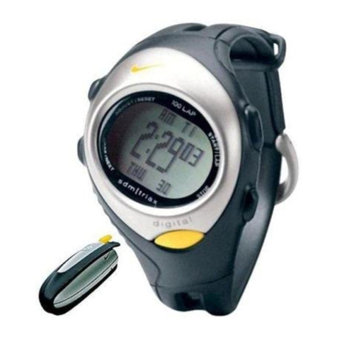 Nike HRM TRIAX 100 user guide
