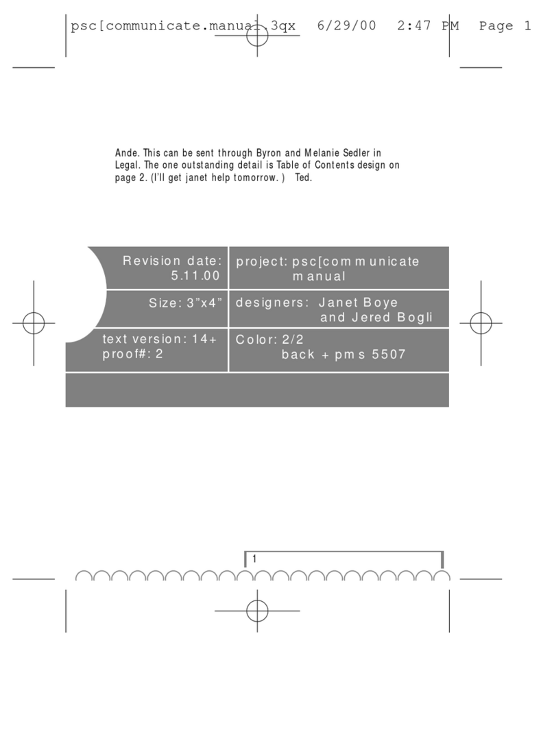 Nike PSC[COMMUNICATE User manual