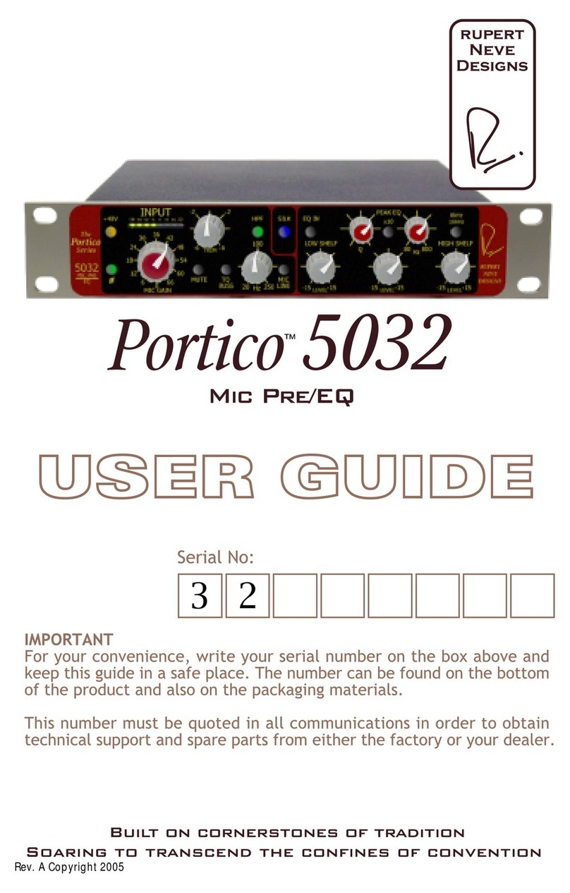 Neve Portico 5032 user guide