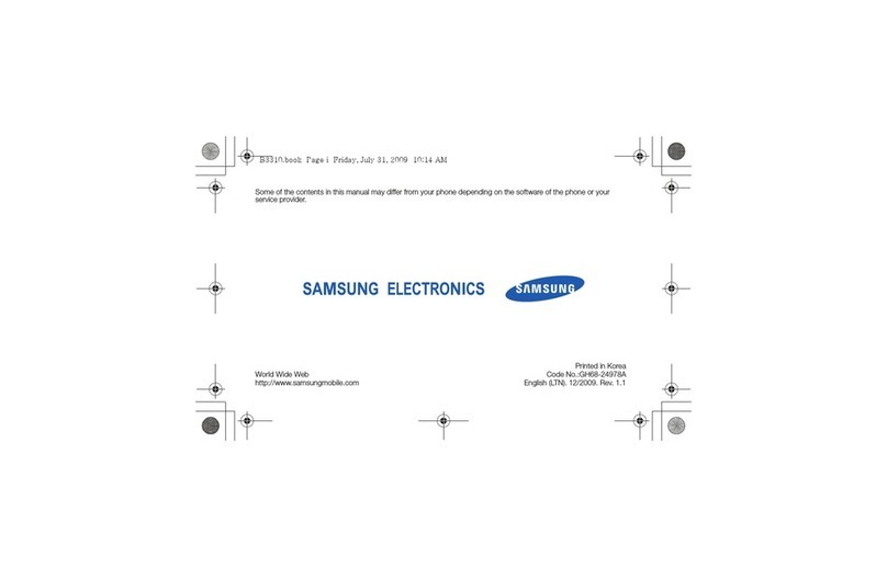 Samsung GT-B3310 User manual