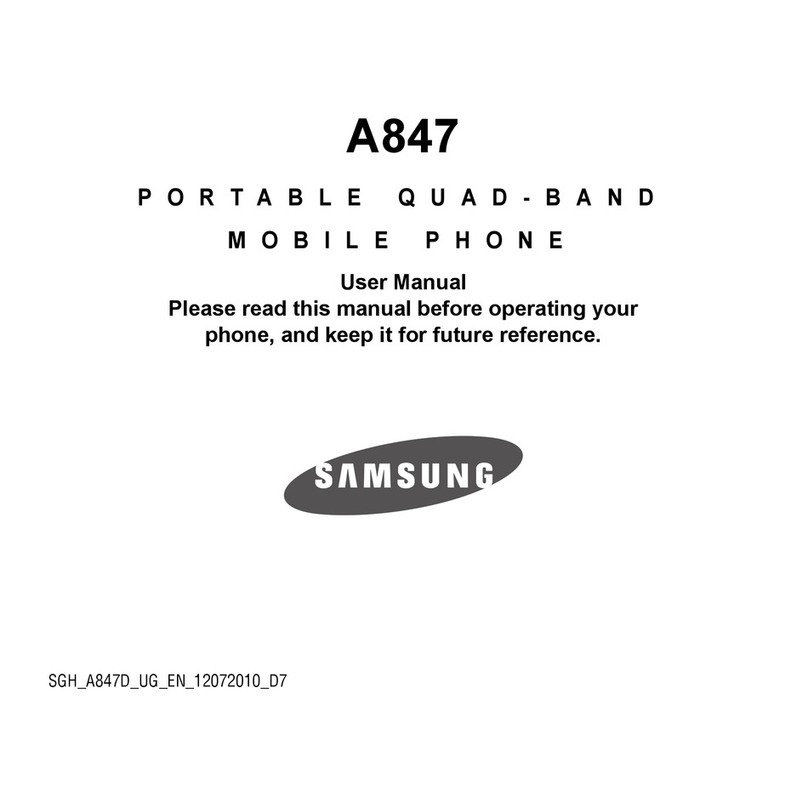 Samsung A847 User manual