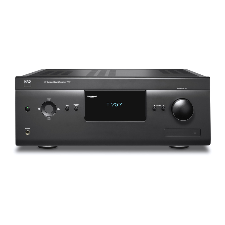 NAD T 757 owner's manual