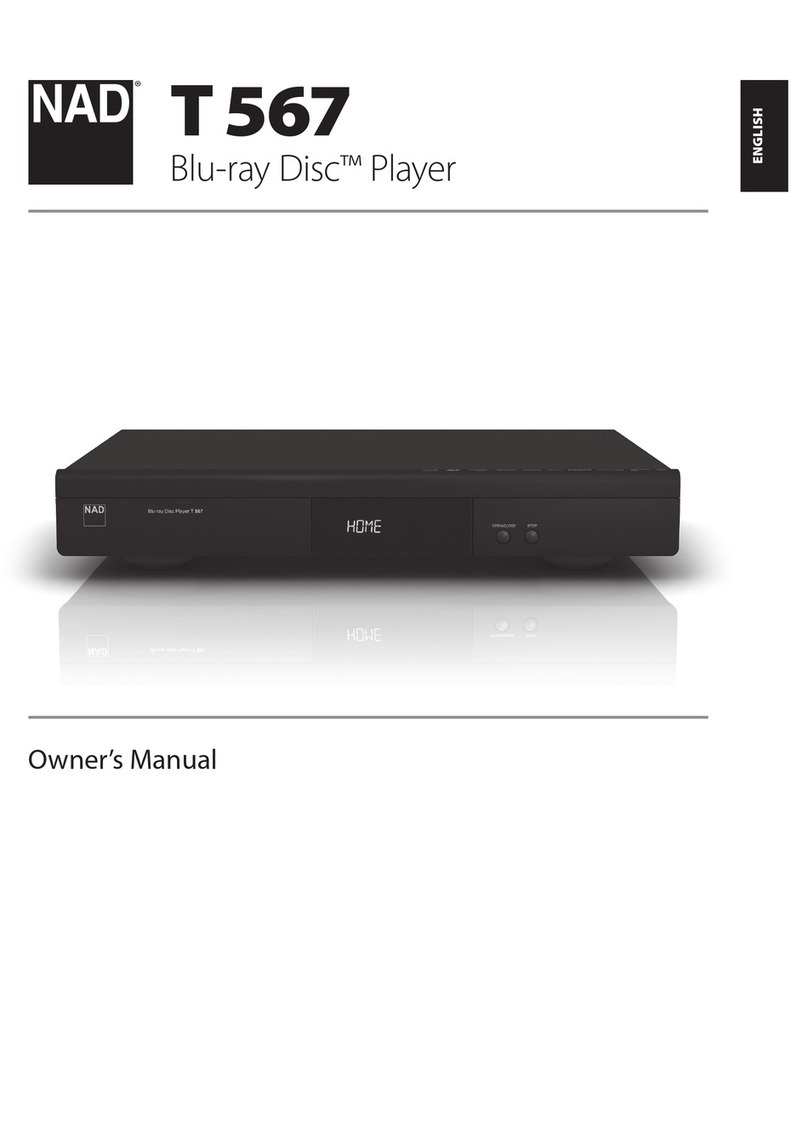 NAD T 567 owner's manual