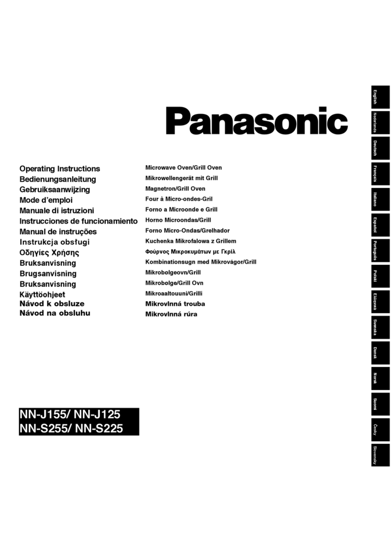 Panasonic NN-J155 operating instructions