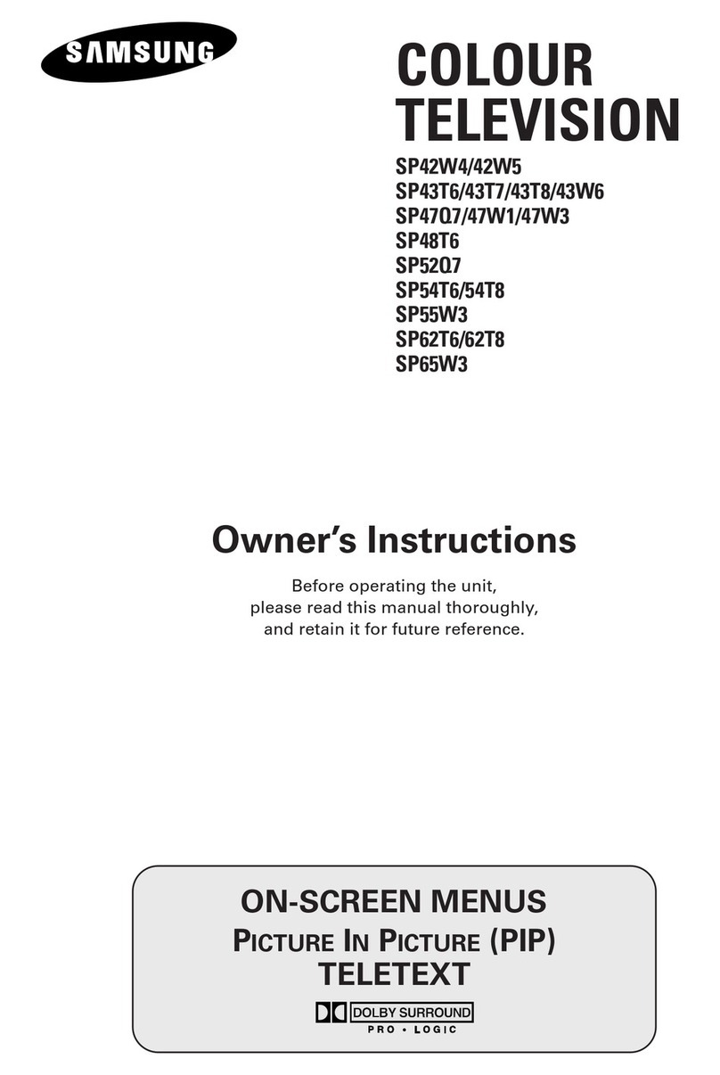Samsung SP-42W4 User manual Samsung SP-42W4 User manual