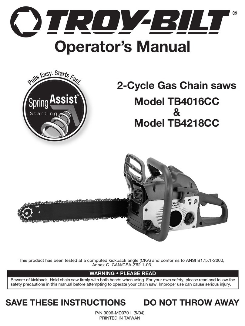 Troy-Bilt Spring Assist TB4016CC User manual