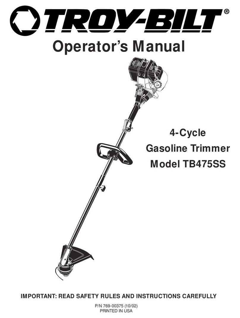 Troy-Bilt TB475SS Operator's manual