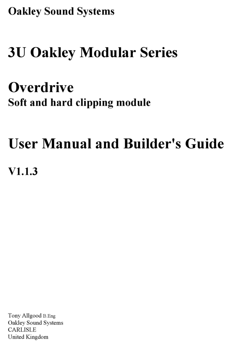 Oakley Sound Overdrive 3U user manual