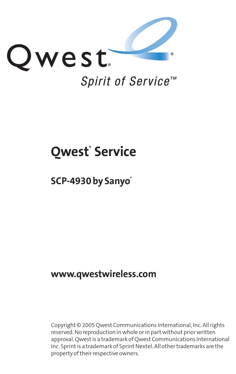 Sanyo SCP-4930 User manual