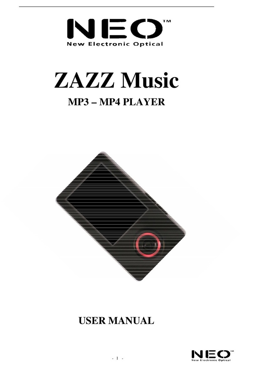 NEO ZAZZ MUSIC user manual